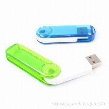 USB Flash Drives with High-speed USB 2.0, Full Capacity, Customized Logos are Welcome